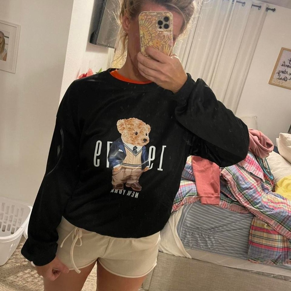 New without tags 1979 TEDDY BEAR NEW YORK‎ pullover crewneck shein